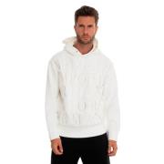 Witte hoodie met lange mouwen Armani , White , Heren