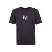 Jersey Small Logo Label T-shirt C.p. Company , Purple , Heren