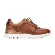 Bruine Casual Leren Sneakers voor Vrouwen Pikolinos , Brown , Dames