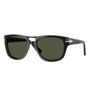 Zwart montuur met groene lenzen Persol , Black , Unisex