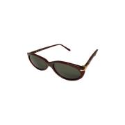 Vintage Burgundy Zonnebril Mod. 317 Persol , Red , Dames