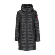 Zwarte gewatteerde donsjas met capuchon Canada Goose , Black , Dames