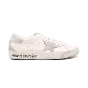 Witte sneakers met zilveren ster Golden Goose , White , Heren