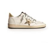 Witte sneakers met gouden sterrenhak Golden Goose , White , Dames