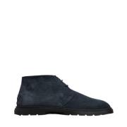 Blauwe Suède Enkellaarzen Tod's , Blue , Heren