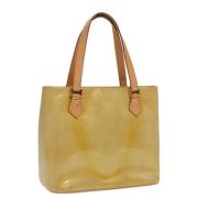 Pre-owned Leather handbags Louis Vuitton Vintage , Beige , Dames