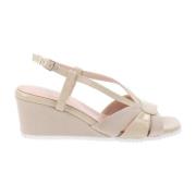 Dames Sandalen van Kunstleer Cinzia Soft , Beige , Dames