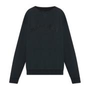 Sweatshirt met vintage-effect Maison Margiela , Black , Heren