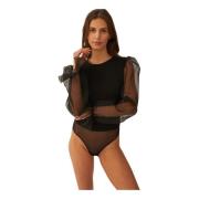 Hidden Promise Bodysuit Black Undress Code , Black , Dames