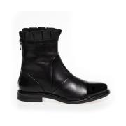 Zachte Leren Enkellaarzen met Ruches en Rits Copenhagen Shoes , Black ...