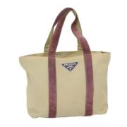 Pre-owned Canvas prada-bags Prada Vintage , Beige , Dames