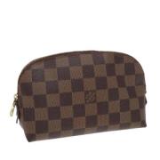 Pre-owned Canvas pouches Louis Vuitton Vintage , Brown , Dames