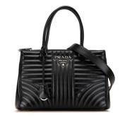 Pre-owned Leather totes Prada Vintage , Black , Dames