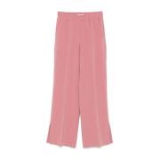 Roze Broek met Elastische Tailleband Alberto Biani , Pink , Dames