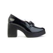 Zwarte Bedrukte Patent Tucson Loafer Wonders , Black , Dames