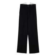 Regular Fit Broek Maison Margiela , Black , Dames