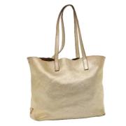 Pre-owned Leather totes Prada Vintage , Beige , Dames