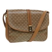 Pre-owned Canvas shoulder-bags Celine Vintage , Beige , Dames