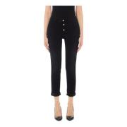 High Waist Monroe Jeans Liu Jo , Black , Dames