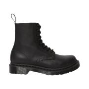 Zwarte Pascal Leren Laarzen Dr. Martens , Black , Dames