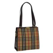 Pre-owned Wool shoulder-bags Burberry Vintage , Brown , Dames