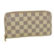 Pre-owned Canvas wallets Louis Vuitton Vintage , Beige , Dames