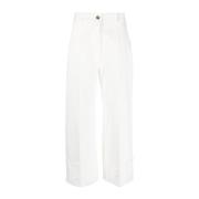 Leather Trousers Patou , White , Dames