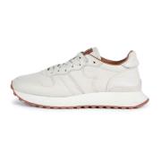 Tumbled leren sneakers Boggi Milano , White , Heren