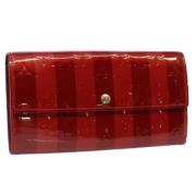 Pre-owned Leather wallets Louis Vuitton Vintage , Red , Dames