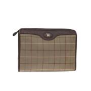 Pre-owned Canvas clutches Burberry Vintage , Green , Dames