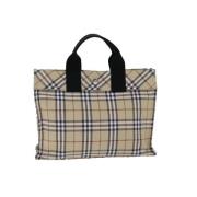 Pre-owned Cotton handbags Burberry Vintage , Beige , Dames