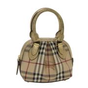 Pre-owned Leather burberry-bags Burberry Vintage , Beige , Dames