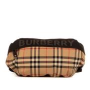 Pre-owned Canvas crossbody-bags Burberry Vintage , Beige , Dames