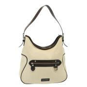 Pre-owned Canvas shoulder-bags Burberry Vintage , Beige , Dames