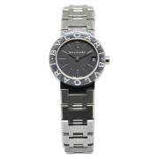 Pre-owned Stainless Steel watches Bvlgari Vintage , Black , Dames