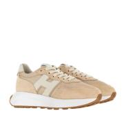 Patch Sneaker voor Stijlvolle Look Hogan , Beige , Dames