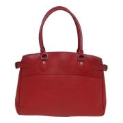 Pre-owned Leather louis-vuitton-bags Louis Vuitton Vintage , Red , Dam...