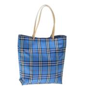 Pre-owned Nylon shoulder-bags Burberry Vintage , Blue , Dames