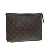 Pre-owned Canvas pouches Louis Vuitton Vintage , Brown , Dames