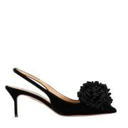 Velvet Ananas Pumps met Stiletto Hak Aquazzura , Black , Dames