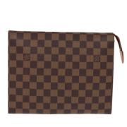 Pre-owned Canvas clutches Louis Vuitton Vintage , Brown , Dames