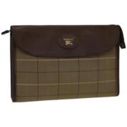 Pre-owned Canvas clutches Burberry Vintage , Brown , Dames