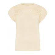 T-Shirts Skovhuus , Beige , Dames