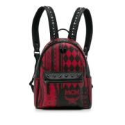 Pre-owned Fabric backpacks MCM Pre-owned , Red , Dames