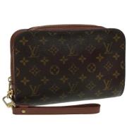 Pre-owned Canvas clutches Louis Vuitton Vintage , Brown , Dames