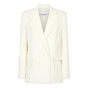 Fluwelen double-breasted blazer Offwhite Dondup , Beige , Dames