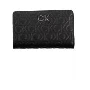 Elegante zwarte portemonnee met RFID-blokkering Calvin Klein , Black ,...