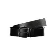 Elegante zwarte leren riem met metalen gesp Calvin Klein , Black , Her...