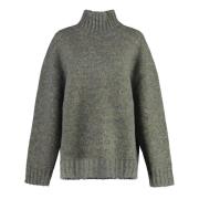 Gezellige Alpaca Wol Pullover Jil Sander , Green , Dames