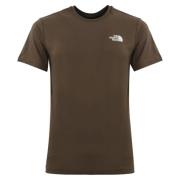 Heren Bedrukt T-shirt Bruin Katoen The North Face , Brown , Heren